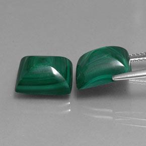 14,35 ct natürliche grüner Malachit-Edelsteine, Baguette, Lichtundurchlässig
