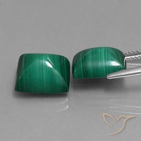 13.53 ct natürliche Grün Malachit-Edelsteine, Baguette, Lichtundurchlässig