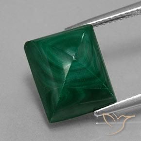 12.33ct Natürlicher Kieferngrün Malachit, Baguette, Lichtundurchlässig