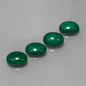  ct natürliche grüner Malachit-Edelsteine, Oval Schliff, Lichtundurchlässig