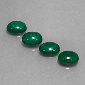  ct natürliche grüner Malachit-Edelsteine, Oval Schliff, Lichtundurchlässig