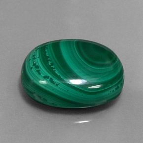 16,61 ctw natürlicher grüner Malachit, Oval Schliff, Lichtundurchlässig