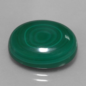 18,06 ctw natürlicher grüner Malachit, Oval Schliff, Lichtundurchlässig