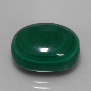 19,51 ctw natürlicher grüner Malachit, Oval Schliff, Lichtundurchlässig