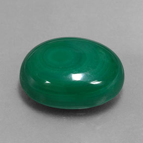 13,11 ctw natürlicher grüner Malachit, Oval Schliff, Lichtundurchlässig