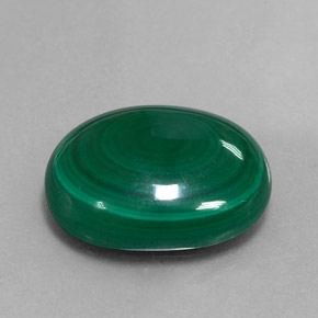 17,95 ctw natürlicher grüner Malachit, Oval Schliff, Lichtundurchlässig