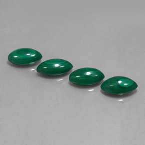  ct natürliche grüner Malachit-Edelsteine, Marquise, Lichtundurchlässig