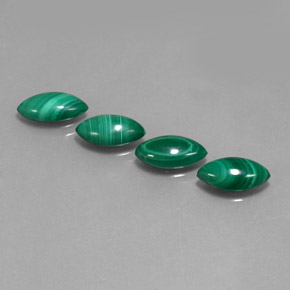  ct natürliche grüner Malachit-Edelsteine, Marquise, Lichtundurchlässig