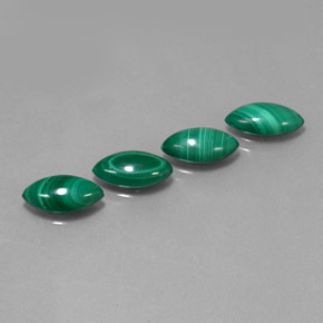  ct natürliche grüner Malachit-Edelsteine, Marquise, Lichtundurchlässig