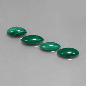 ct natürliche grüner Malachit-Edelsteine, Marquise, Lichtundurchlässig