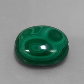 14,79 ctw natürlicher grüner Malachit, Oval Schliff, Lichtundurchlässig