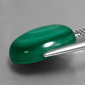 9,17 ctw natürlicher Vielfarbig-grün Malachit, Oval Schliff, Lichtundurchlässig