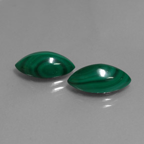  ct natürliche grüner Malachit-Edelsteine, Marquise, Lichtundurchlässig