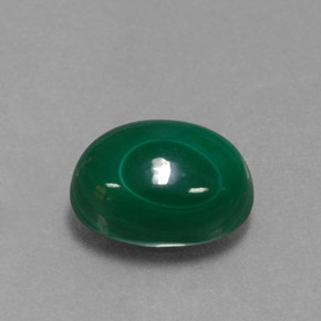 3,17 ctw natürlicher grüner Malachit, Oval Schliff, Lichtundurchlässig