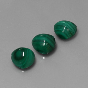  ct natürliche grüner Malachit-Edelsteine, Trillion, Lichtundurchlässig