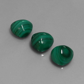  ct natürliche grüner Malachit-Edelsteine, Trillion, Lichtundurchlässig