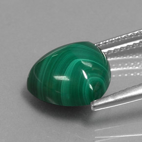 6,13 ctw natürlicher grüner Malachit, Trillion, Lichtundurchlässig
