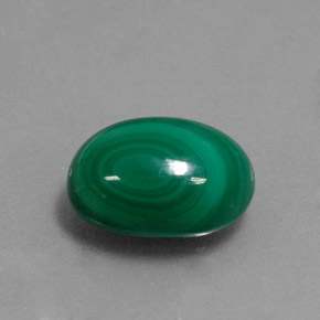 4,97 ctw natürlicher grüner Malachit, Oval Schliff, Lichtundurchlässig