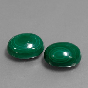  ct natürliche grüner Malachit-Edelsteine, Oval Schliff, Lichtundurchlässig