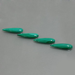 8,46 ct natürliche grüner Malachit-Edelsteine, Birnenform, Lichtundurchlässig