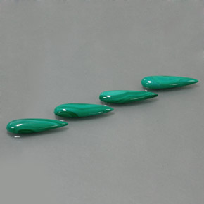 8,46 ct natürliche grüner Malachit-Edelsteine, Birnenform, Lichtundurchlässig