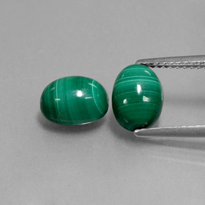 ct natürliche grüner Malachit-Edelsteine, Oval Schliff, Lichtundurchlässig