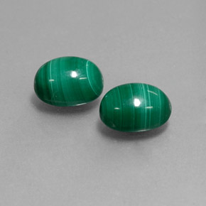  ct natürliche grüner Malachit-Edelsteine, Oval Schliff, Lichtundurchlässig