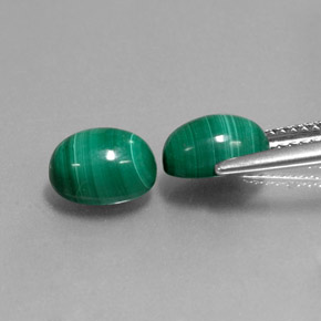  ct natürliche grüner Malachit-Edelsteine, Oval Schliff, Lichtundurchlässig