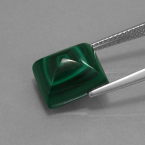 9,17 ctw natürlicher Vielfarbig-grün Malachit, Baguette, Lichtundurchlässig