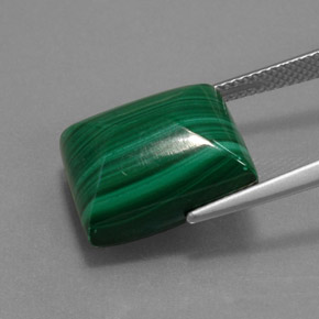 9,17 ctw natürlicher Vielfarbig-grün Malachit, Baguette, Lichtundurchlässig