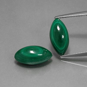  ct natürliche grüner Malachit-Edelsteine, Marquise, Lichtundurchlässig