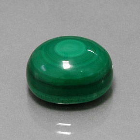 15,46 ctw natürlicher grüner Malachit, Oval Schliff, Lichtundurchlässig