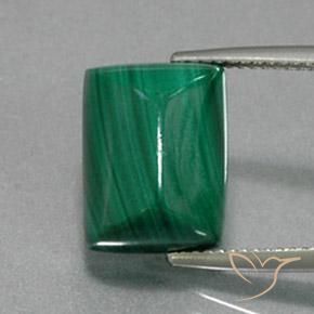 13.82ct Natürlicher Grün Malachit, Baguette, Lichtundurchlässig