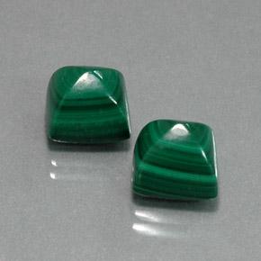 13,98 ct natürliche grüner Malachit-Edelsteine, Quadrat, Lichtundurchlässig