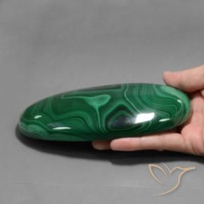 9,17 ctw natürlicher Grün Malachit, Oval, Lichtundurchlässig