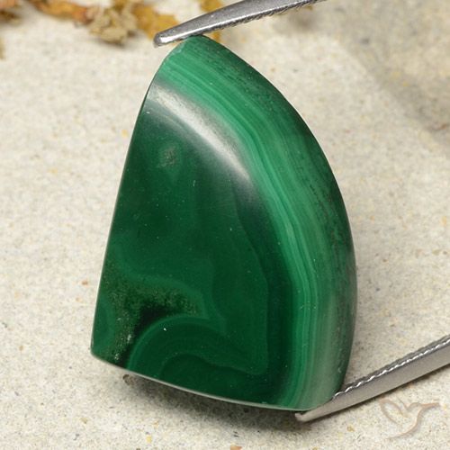 37.17ct Natürlicher Grün Malachit, Fantasie, Lichtundurchlässig