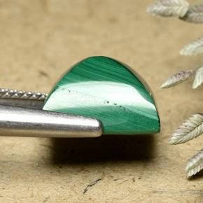 9,17 ctw natürlicher Mittelgrün Malachit, Baguette, Lichtundurchlässig