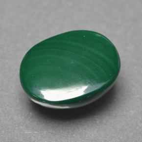 4,40 ctw natürlicher grüner Malachit, Oval Schliff, Lichtundurchlässig