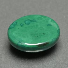 5,08 ctw natürlicher grüner Malachit, Oval Schliff, Lichtundurchlässig