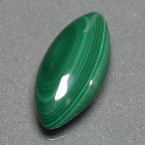 2,85 ctw natürlicher grüner Malachit, Marquise, Lichtundurchlässig