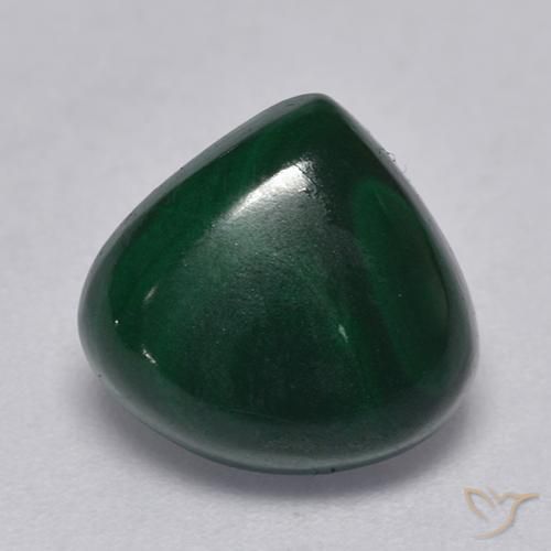 4.40ct Natürlicher Kieferngrün Malachit, Birnenform, Lichtundurchlässig