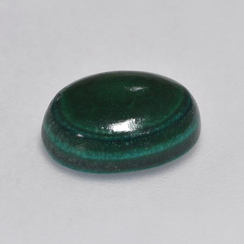 3,23 ctw natürlicher grüner Malachit, Oval Schliff, Lichtundurchlässig