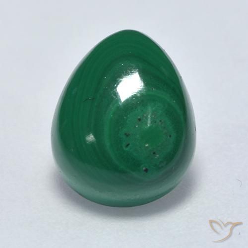 3.72ct Natürlicher Grün Malachit, Birnenform, Lichtundurchlässig