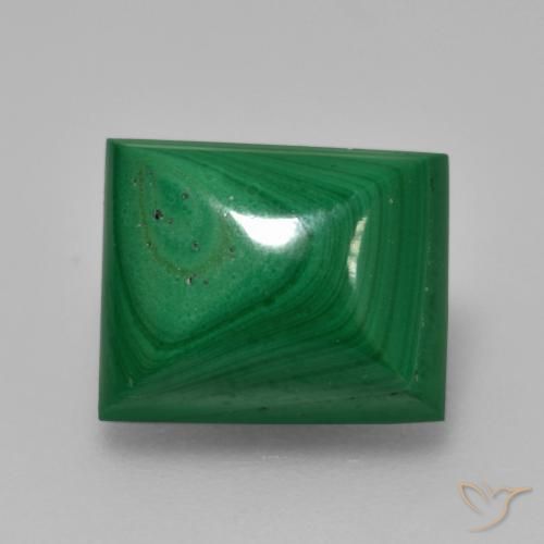 6.12ct Natürlicher Mittelgrün Malachit, Baguette, Lichtundurchlässig