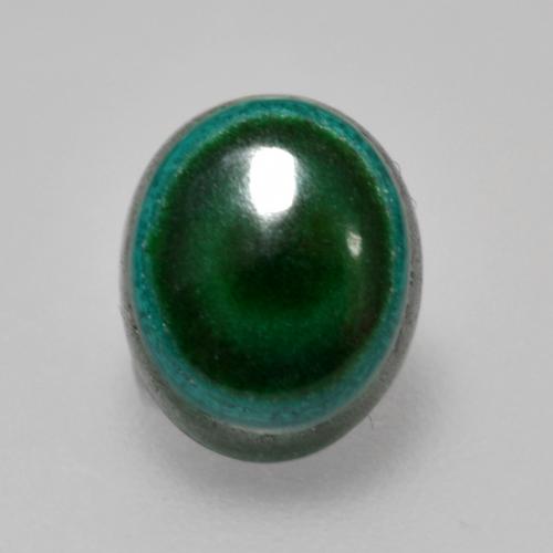 1,42 ctw natürlicher grüner Malachit, Oval Schliff, Lichtundurchlässig