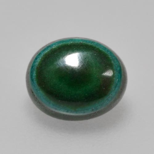 1,42 ctw natürlicher grüner Malachit, Oval Schliff, Lichtundurchlässig