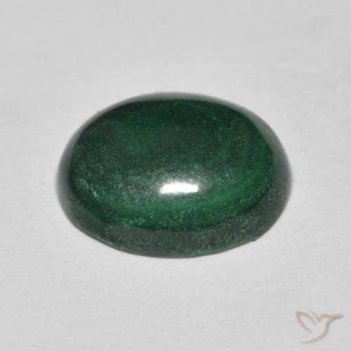 9,17 ctw natürlicher Mittelgrün Malachit, Oval, Lichtundurchlässig