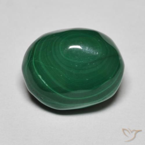 5.35ct Natürlicher Grün Malachit, Oval, Lichtundurchlässig