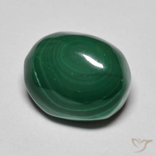 9,17 ctw natürlicher Grün Malachit, Oval, Lichtundurchlässig