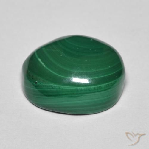 9,17 ctw natürlicher Grün Malachit, Oval, Lichtundurchlässig